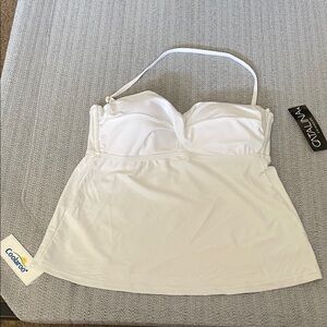 Catalina Elegant White Swim Top